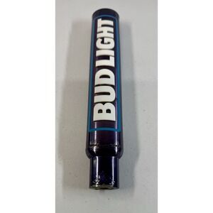 Bud Light Beer Tap Handle Knob Top Draft Keg Bar Kegerator Brewing Metal 11"